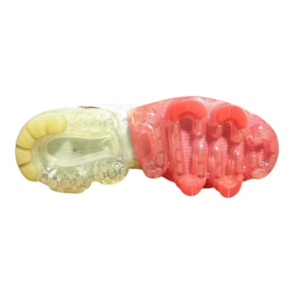 NIKE Air VaporMax 2019 'Pure Platinum Volt Crimson' Running Shoes Size 7